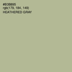 #B3B895 - Heathered Gray Color Image